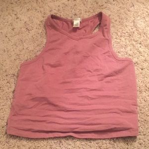 Pink crop top
